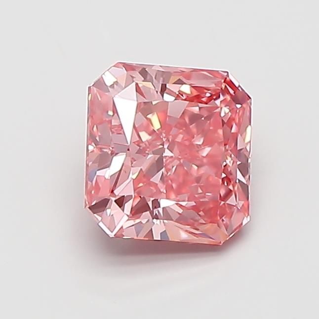 1.0 CT Fancy Vivid Pink SQUARE RADIANT