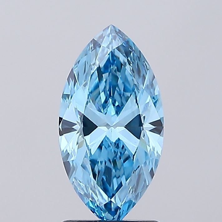 1.5 CT Fancy Vivid Blue MARQUISE
