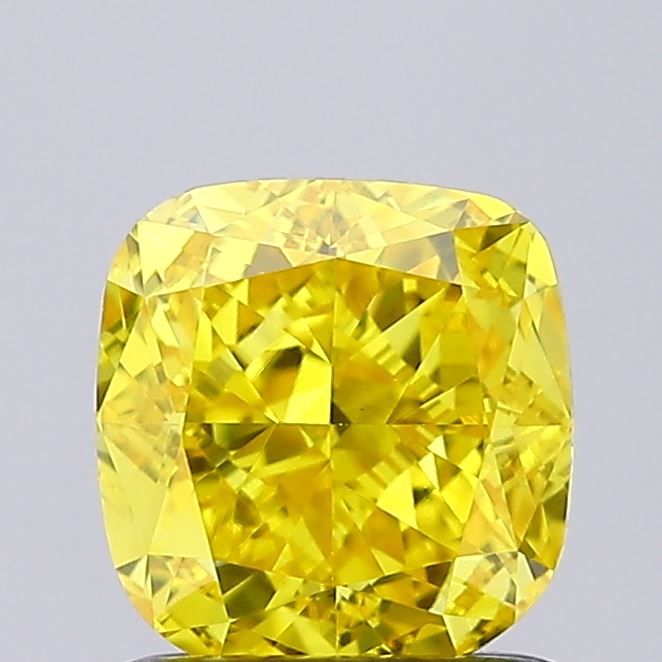 1.11 CT Fancy Vivid Yellow CUSHION MODIFIED