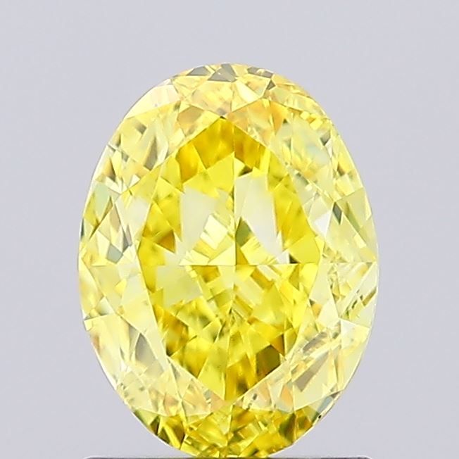 1.23 CT Fancy Vivid Yellow OVAL