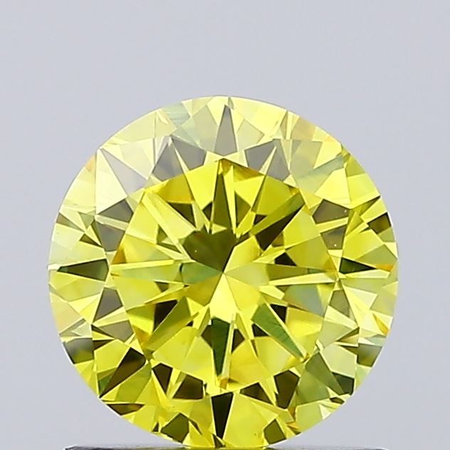 0.97 CT Fancy Vivid Yellow ROUND