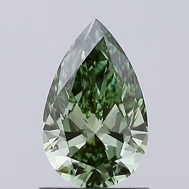 1.0 CT Fancy Vivid Green PEAR