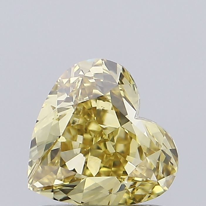 1.07 CT Fancy Intense Yellow HEART