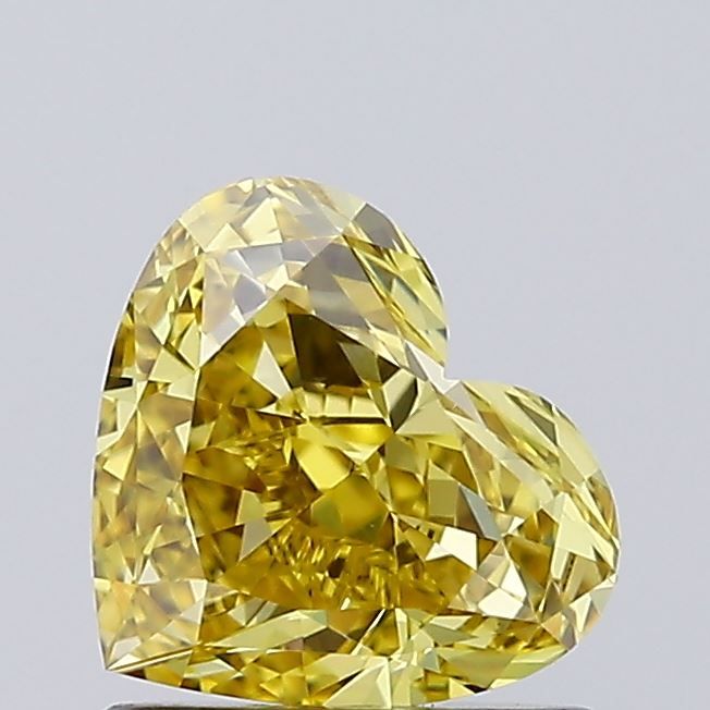 1.04 CT Fancy Intense Yellow HEART