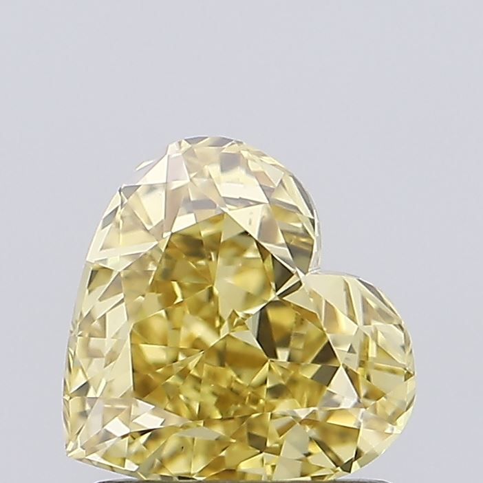 1.04 CT Fancy Intense Yellow HEART