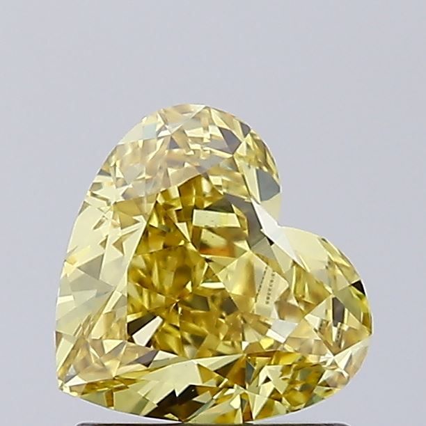 1.08 CT Fancy Intense Yellow HEART