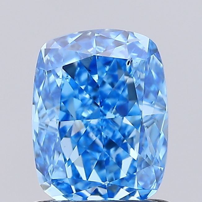 0.95 CT Fancy Vivid Blue CUSHION MODIFIED