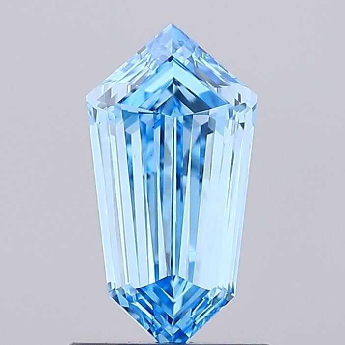 0.99 CT Fancy Vivid Blue HEXAGONAL