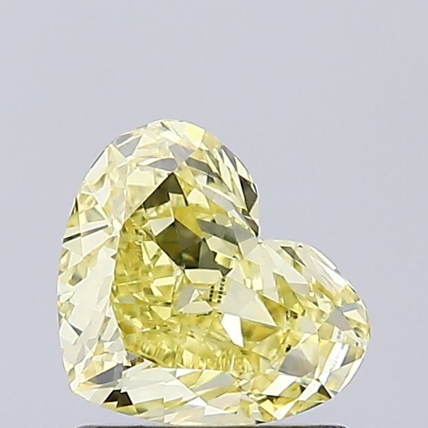 0.86 CT Fancy Intense Yellow HEART