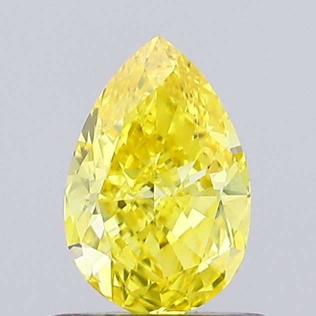 0.58 CT Fancy Vivid Yellow PEAR