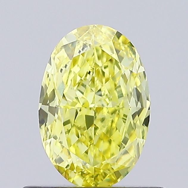 0.6 CT Fancy Vivid Yellow OVAL