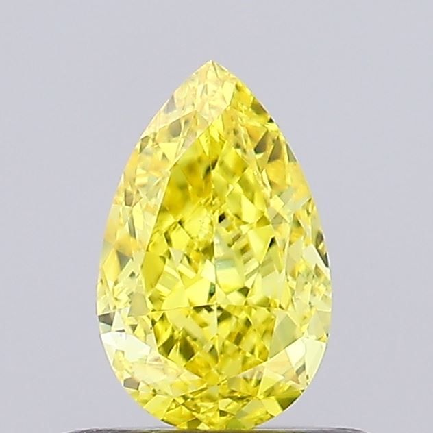 0.53 CT Fancy Vivid Yellow PEAR