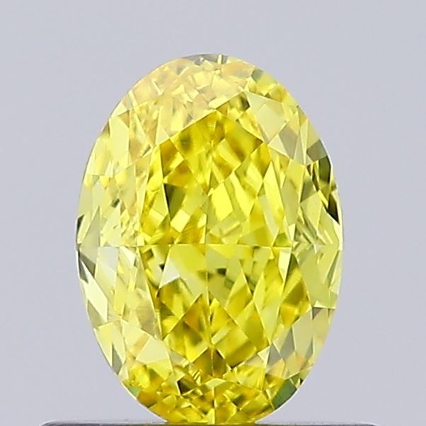 0.58 CT Fancy Vivid Yellow OVAL