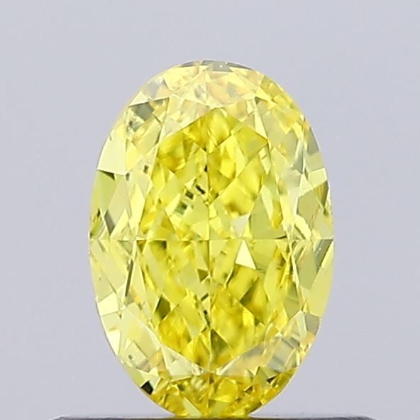 0.59 CT Fancy Vivid Yellow OVAL