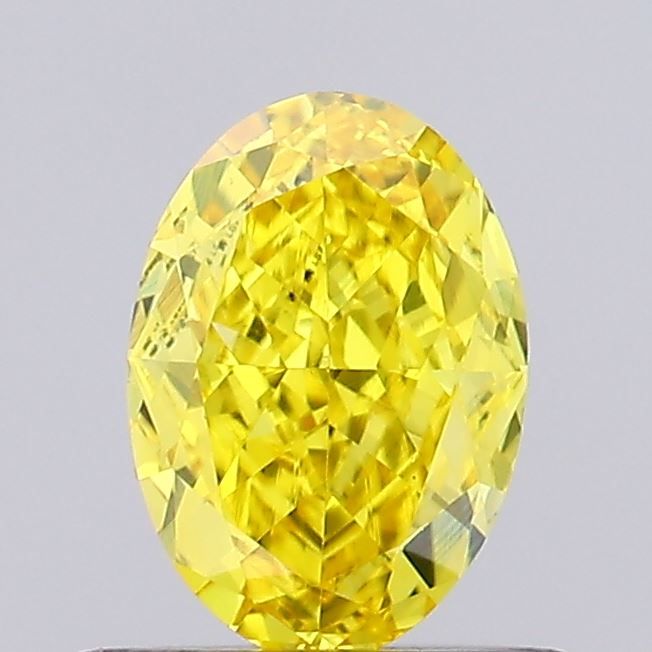 0.54 CT Fancy Vivid Yellow OVAL