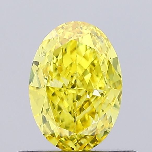 0.58 CT Fancy Vivid Yellow OVAL