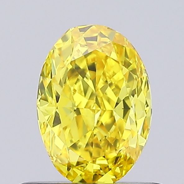 0.57 CT Fancy Vivid Yellow OVAL
