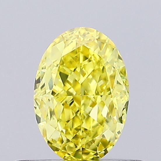 0.51 CT Fancy Vivid Yellow OVAL