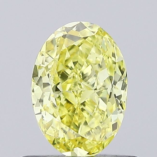 0.58 CT Fancy Vivid Yellow OVAL
