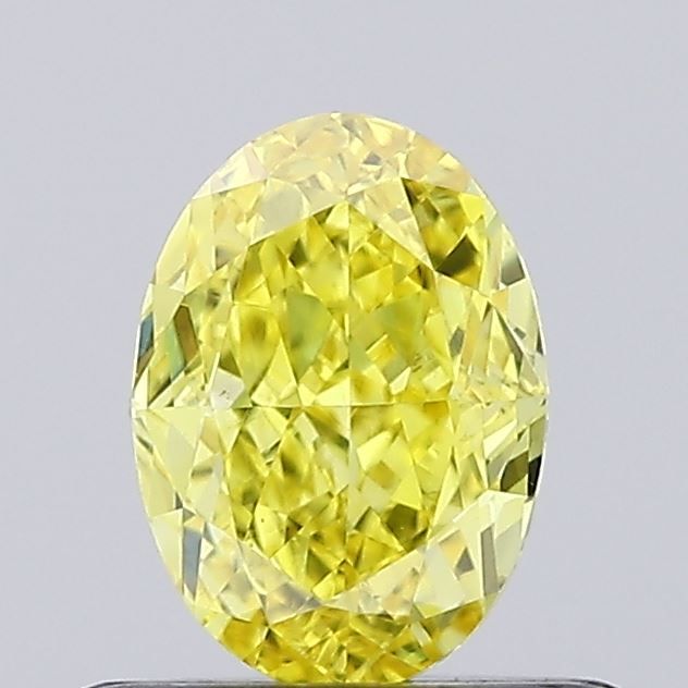 0.52 CT Fancy Vivid Yellow OVAL