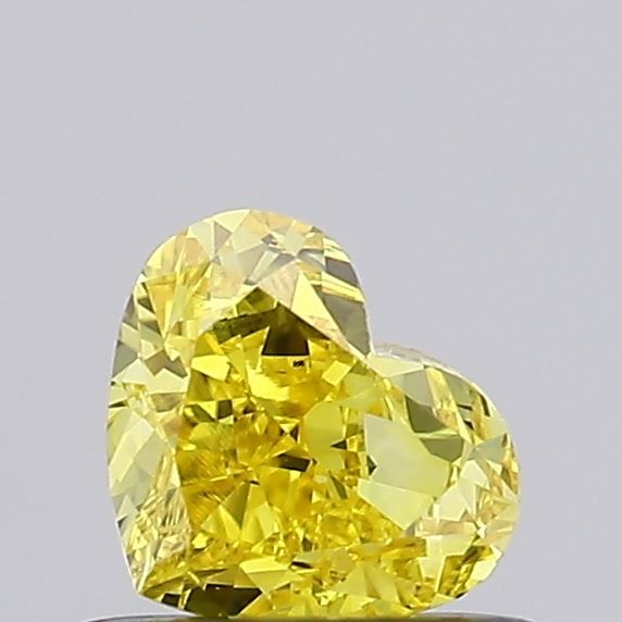 0.59 CT Fancy Vivid Yellow HEART