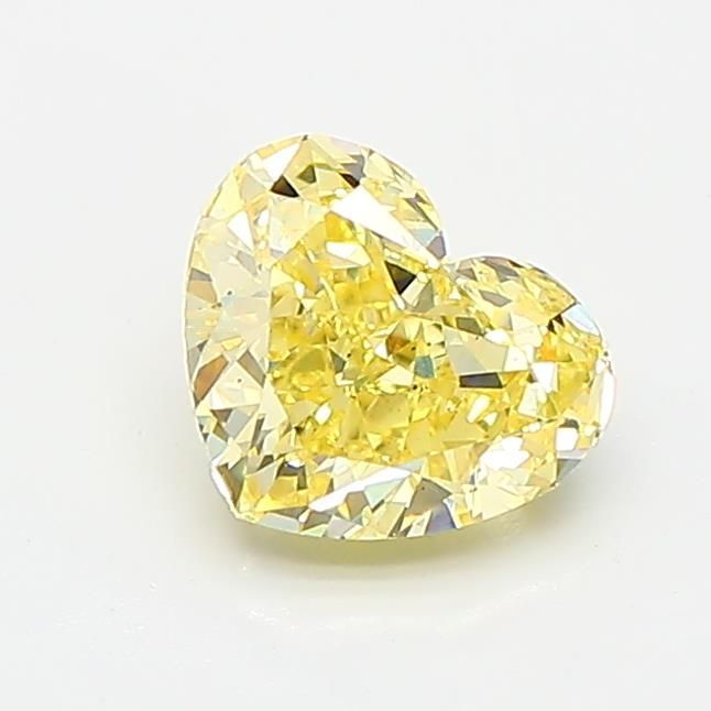 0.87 CT Fancy Intense Yellow HEART