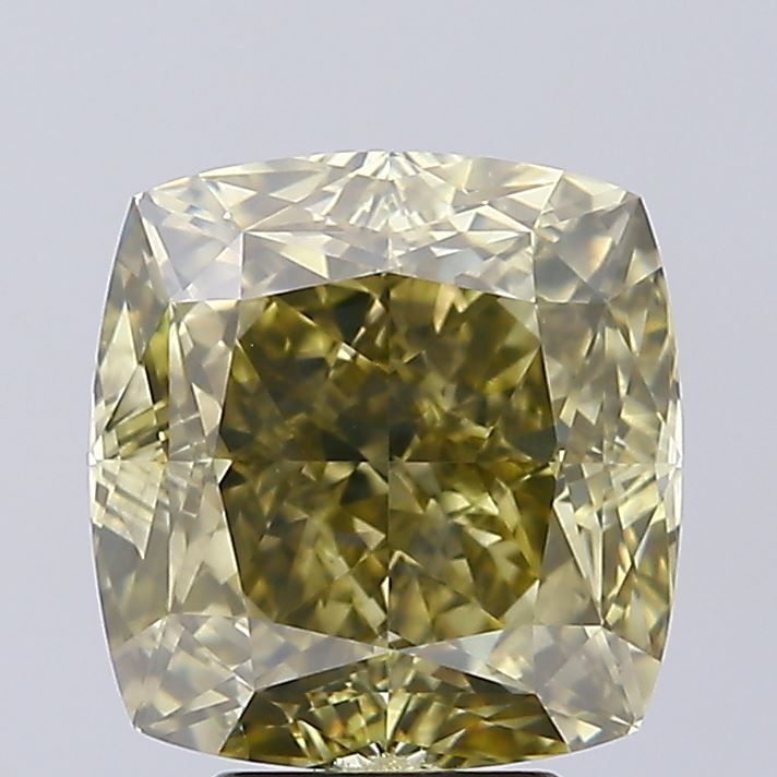 Diament 5.56 ct Fancy Dark Brown Greenish Yellow/SI2