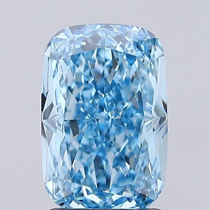 2.01 CT Fancy Vivid Blue CUSHION MODIFIED