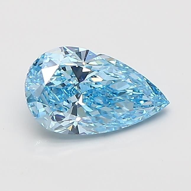 0.88 CT Fancy Vivid Blue PEAR