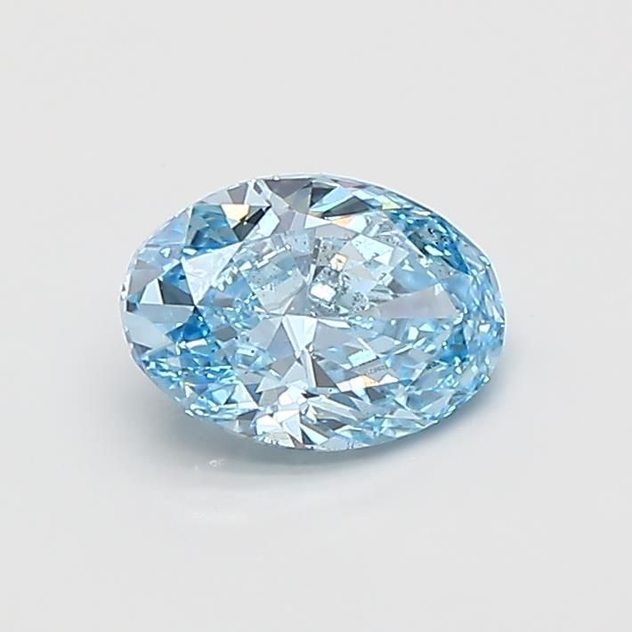 0.93 CT Fancy Vivid Blue OVAL