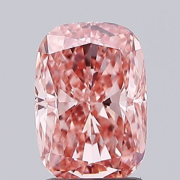 1.55 CT Fancy Vivid Pink CUSHION MODIFIED