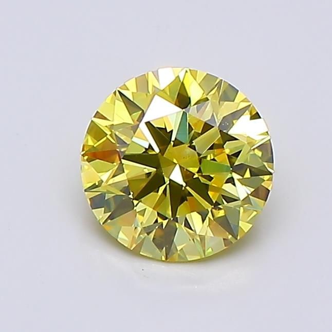 0.9 CT Fancy Intense Yellow ROUND