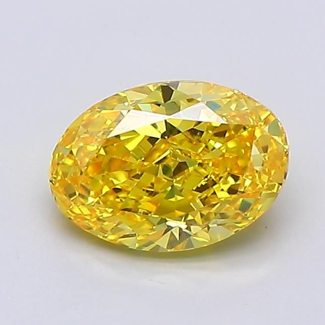 1.21 CT Fancy Vivid Yellow OVAL