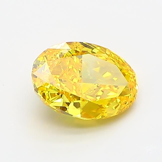 1.07 CT Fancy Vivid Yellow OVAL