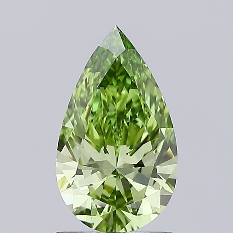 1.0 CT Fancy Vivid Green PEAR