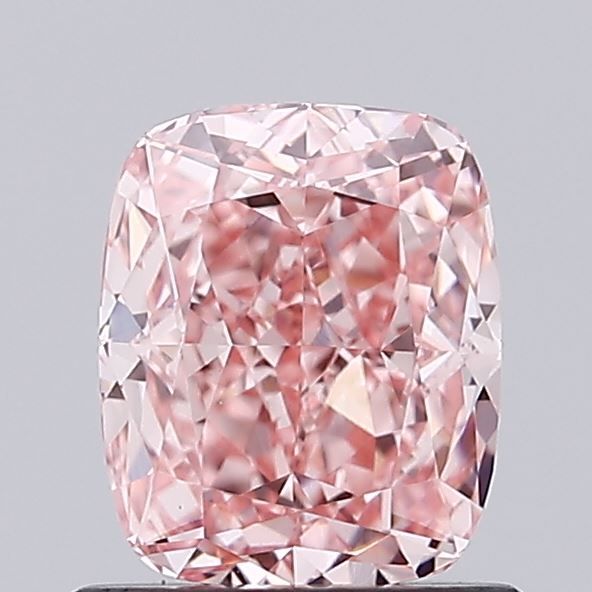 1.05 CT Fancy Vivid Pink CUSHION BRILLIANT