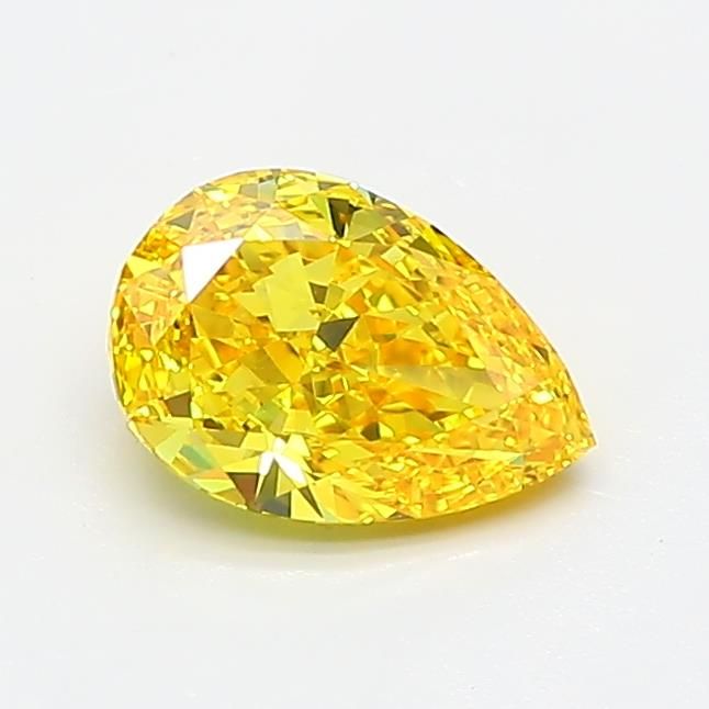 0.9 CT Fancy Vivid Yellow PEAR