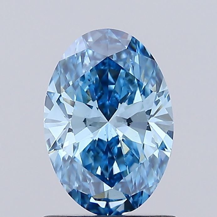 1.05 CT Fancy Vivid Blue OVAL