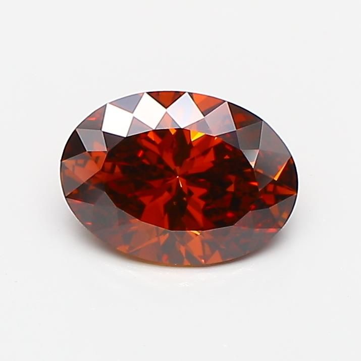 0.97 CT Fancy Deep Orange OVAL