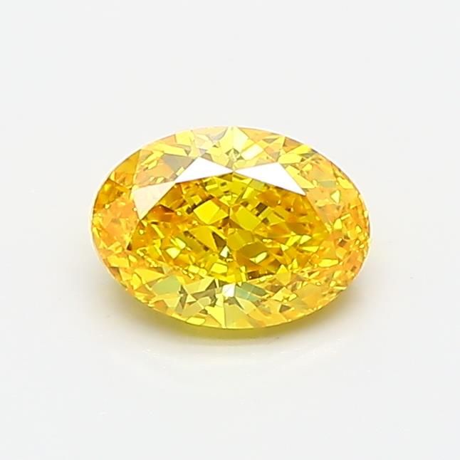 0.74 CT Fancy Vivid Yellow OVAL