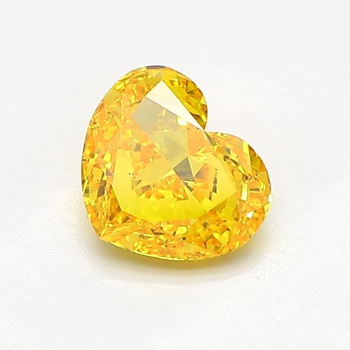 1.01 CT Fancy Vivid Yellow HEART
