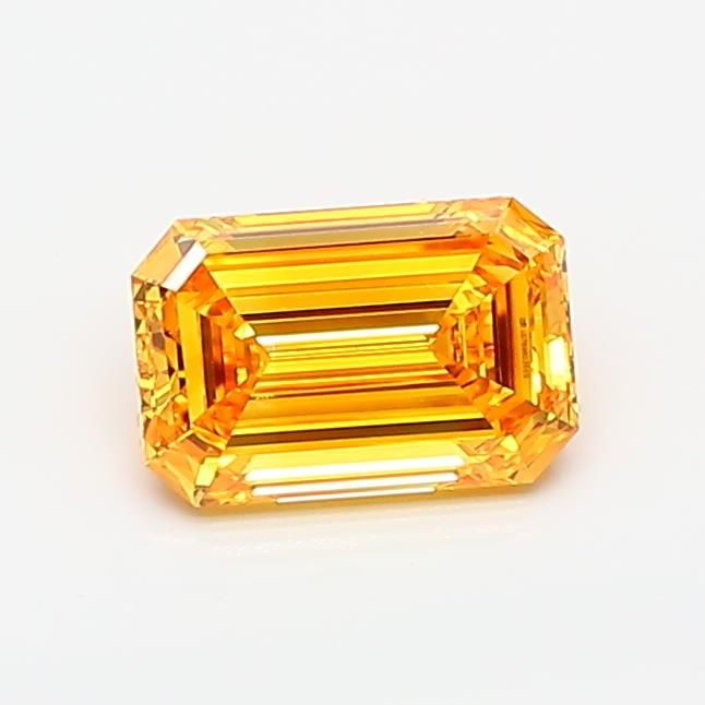 0.74 CT Fancy Vivid Yellow EMERALD