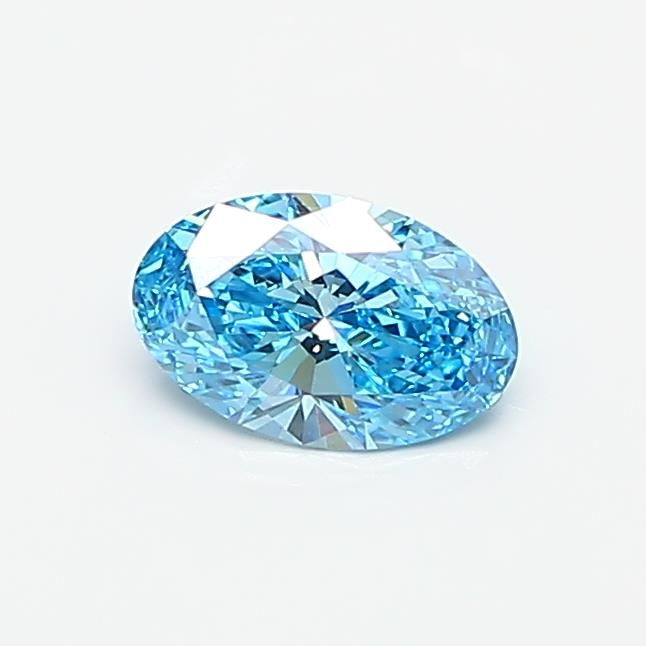 0.44 CT Fancy Vivid Blue OVAL
