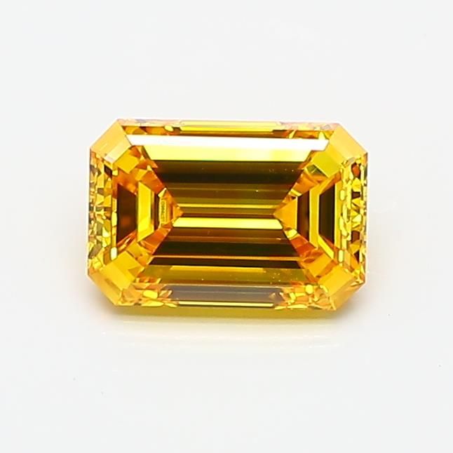 0.76 CT Fancy Vivid Yellow EMERALD