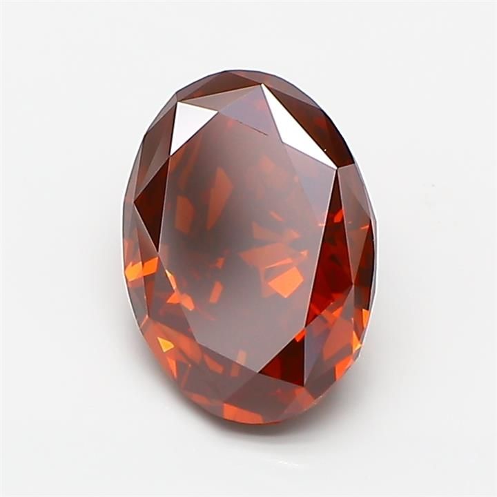 2.05 CT Fancy Deep Orange OVAL