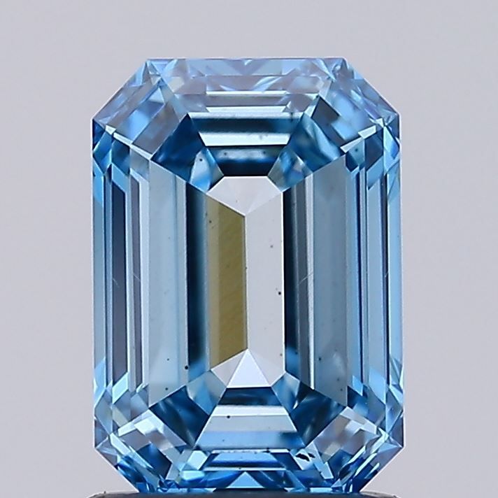 1.5 CT Fancy Vivid Blue EMERALD