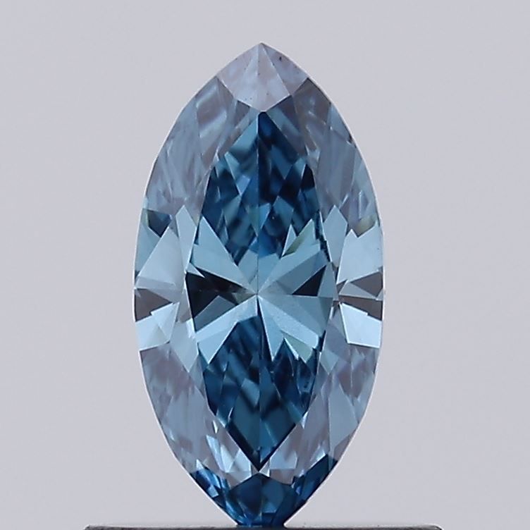 0.5 CT Fancy Vivid Blue MARQUISE