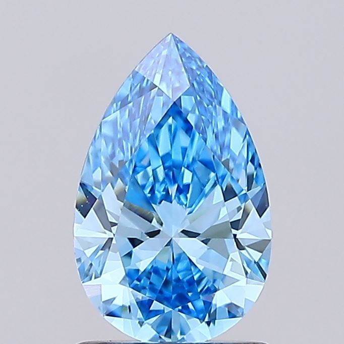 1.18 CT Fancy Vivid Blue PEAR