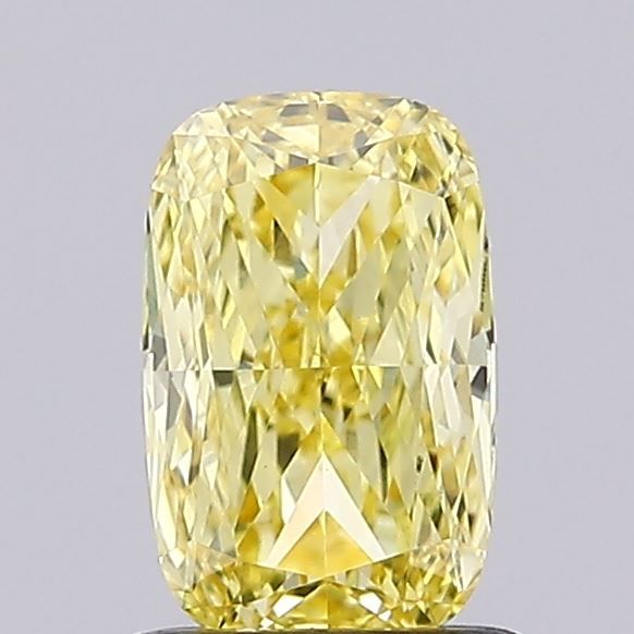 1.0 CT Fancy Intense Yellow CUSHION MODIFIED