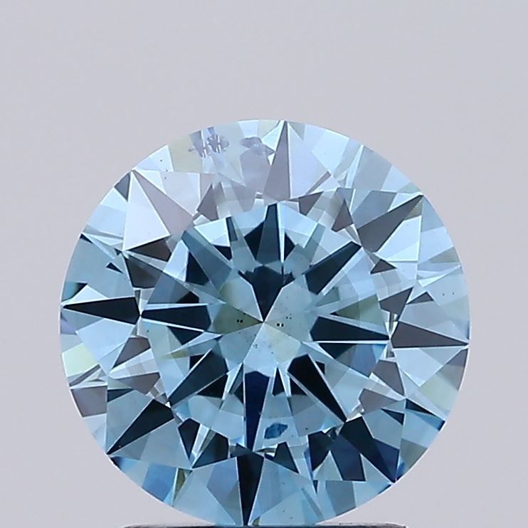 2.01 CT Fancy Vivid Blue ROUND